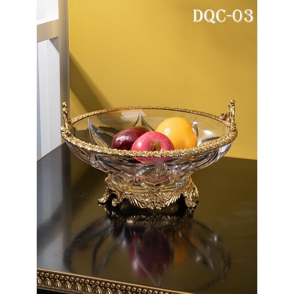 Đĩa Quả Bọc Đồng Pha Lê Tiệp Tân Cổ Điển Đẳng Cấp DQC-03