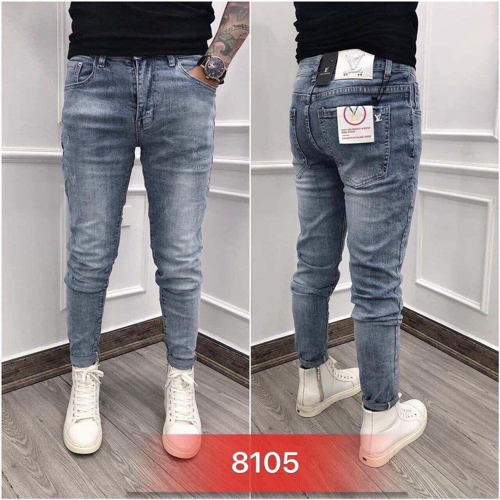 Quần jean nam trơn cao cấp vải jean co dãn hàng chuẩn shop Phuongnamshop20 kvp64