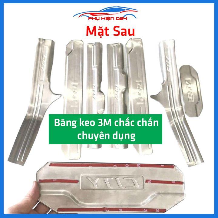 Bộ ốp bậc cửa trong ngoài nẹp bước chân City 2015-2016-2017-2018-2019-2020 Inox chống trầy trang trí xe