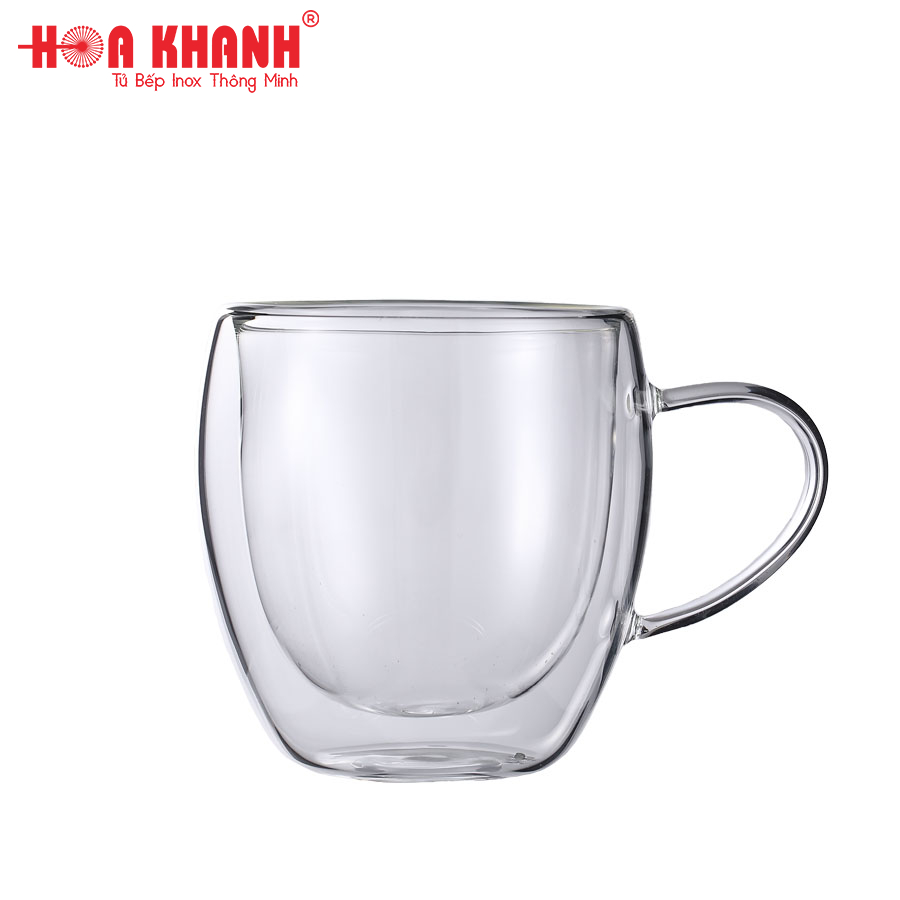 Ly thủy tinh có quai 2 lớp Double Walls 250ml & 350ml - GPZB212-250/L1 & GPZB212-350/L1