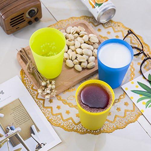 Bộ cốc nhựa 24 chiếc cốc có thể tái sử dụng, cốc uống nước 160ML cho trẻ em, cốc cắm trại 6 màu đầy màu sắc Bộ lý tưởng cho nhà bếp, tiệc ngoài trời, dã ngoại, BBQ, du lịch, v.v.