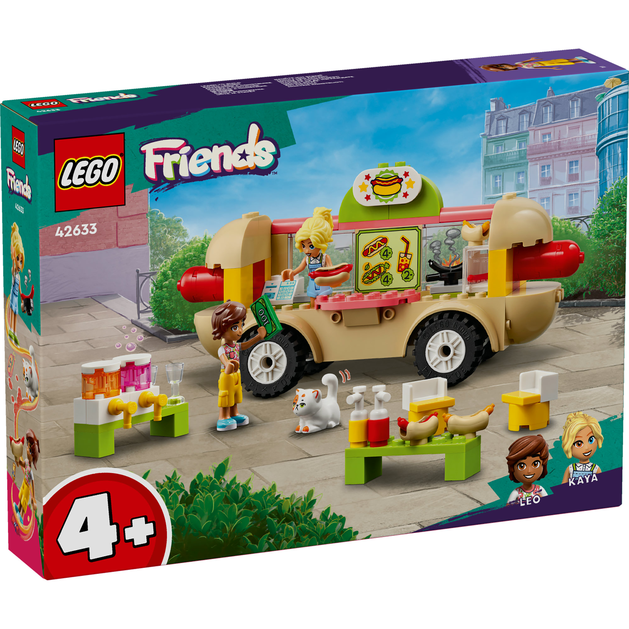 LEGO FRIENDS 42633 Đồ chơi lắp ráp Tiệm bánh hot dog lưu động (100 chi tiết)