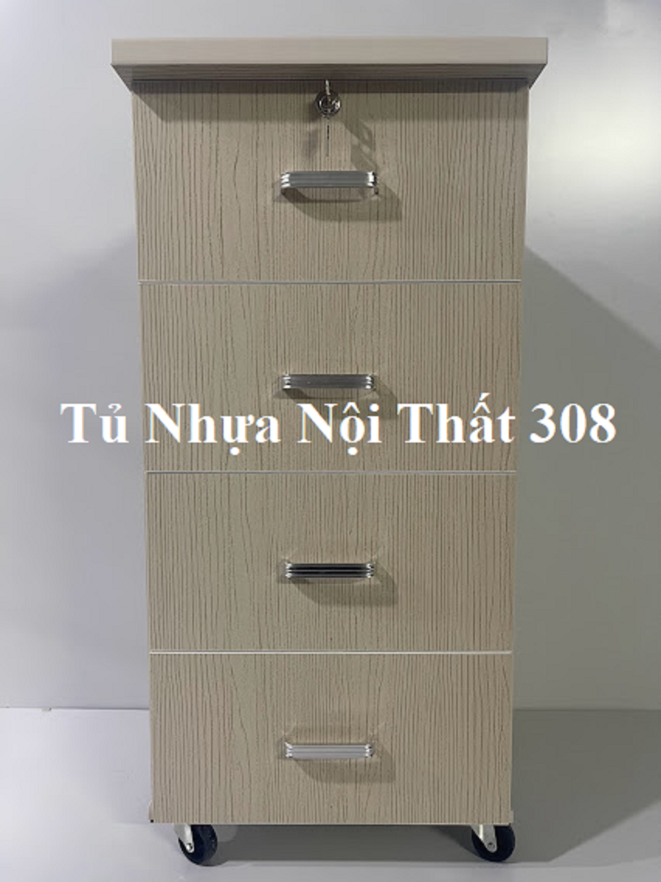 Tủ, Kệ Đầu Giường Nhựa Đài Loan Cao 89,5cm Ngang 42cm Sâu 42cm Màu Gỗ Sồi K108