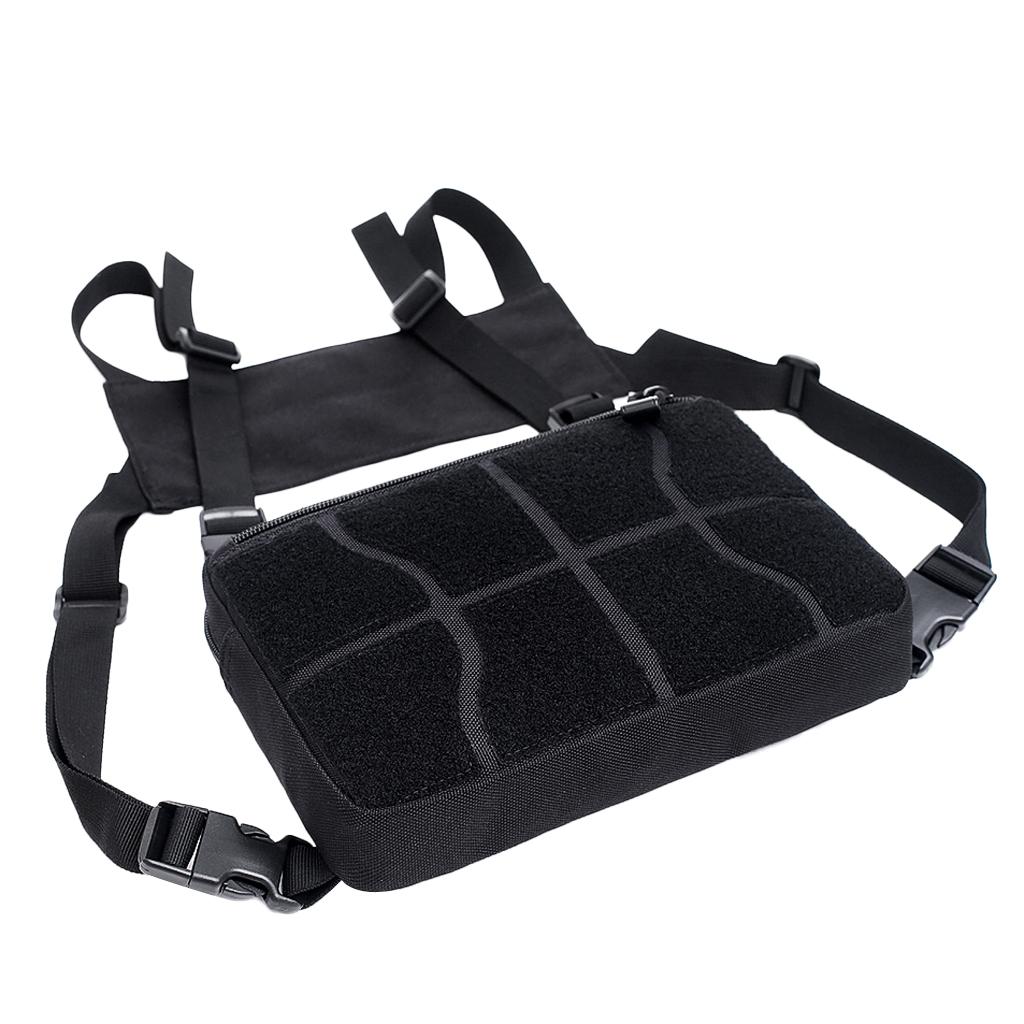 Multi-Purpose Vest Rig Bag Radios Pocket Chest Harness Pouch Pack