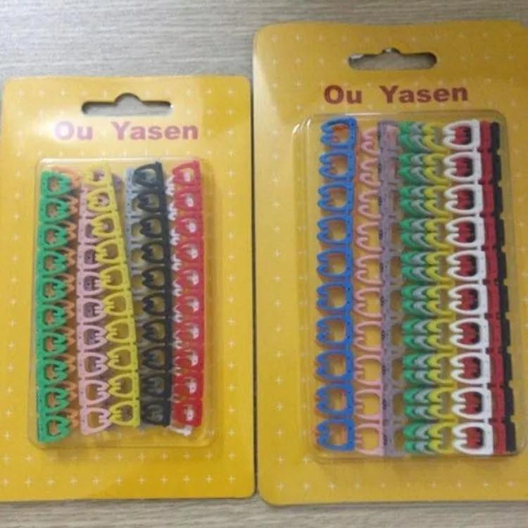 Vỉ Vòng đánh số dây mạng Cat5 - Cat6 (100 số)