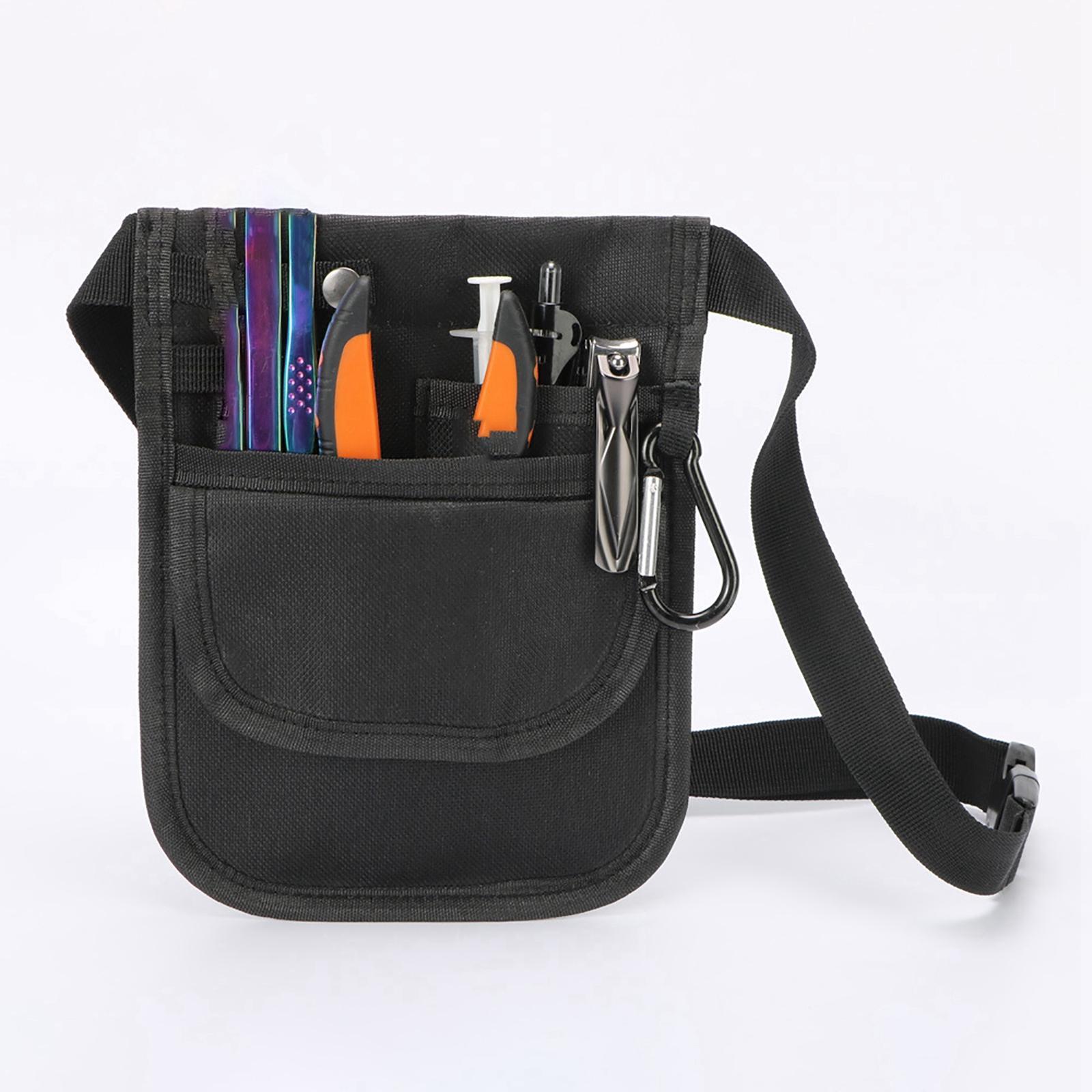 Nurse Fanny Pack Organizer Pouch Holder Utility Hip Bag Black
