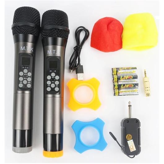 Bộ đôi mic không dây, Micro không dây đa năng BS.102, Hát Karaoke Cực Chất, Âm Thanh To Và Rõ, Chống Hú Khá Tốt, Hát Hay