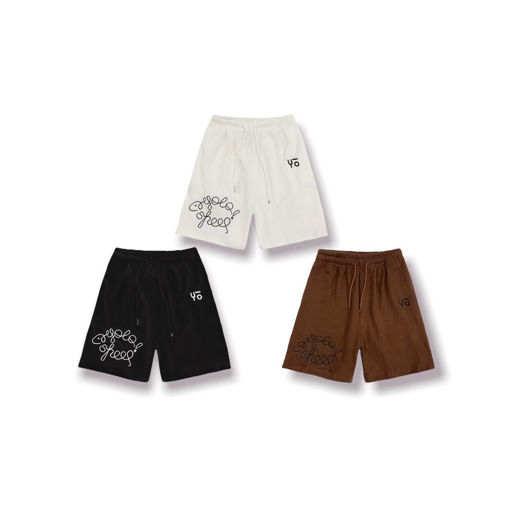 Quần Short Local Brand Basic Thêu Logo Yoloyouth nỉ chân cua