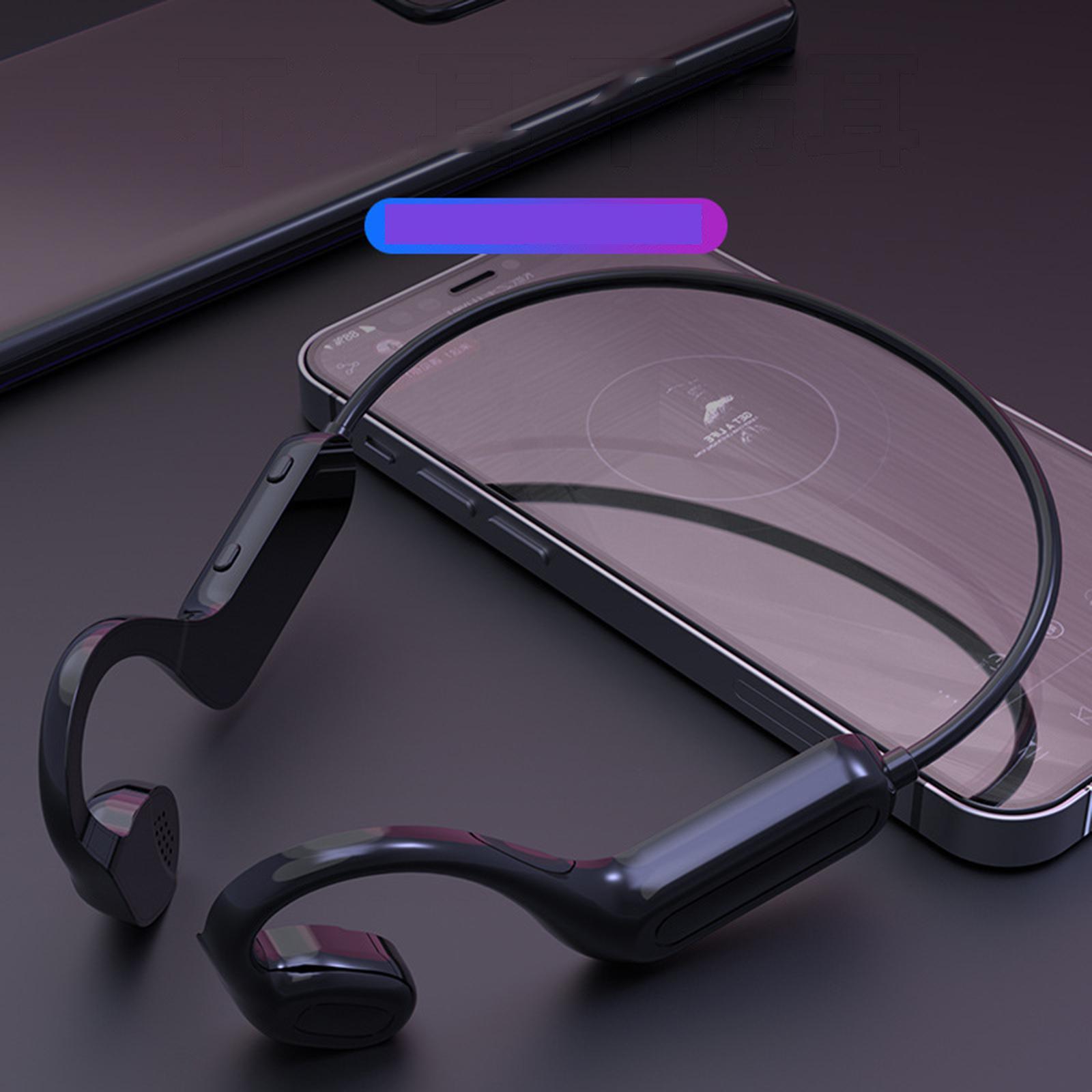 Q02 Conduction Headset with microphone rophone Ear Titanium