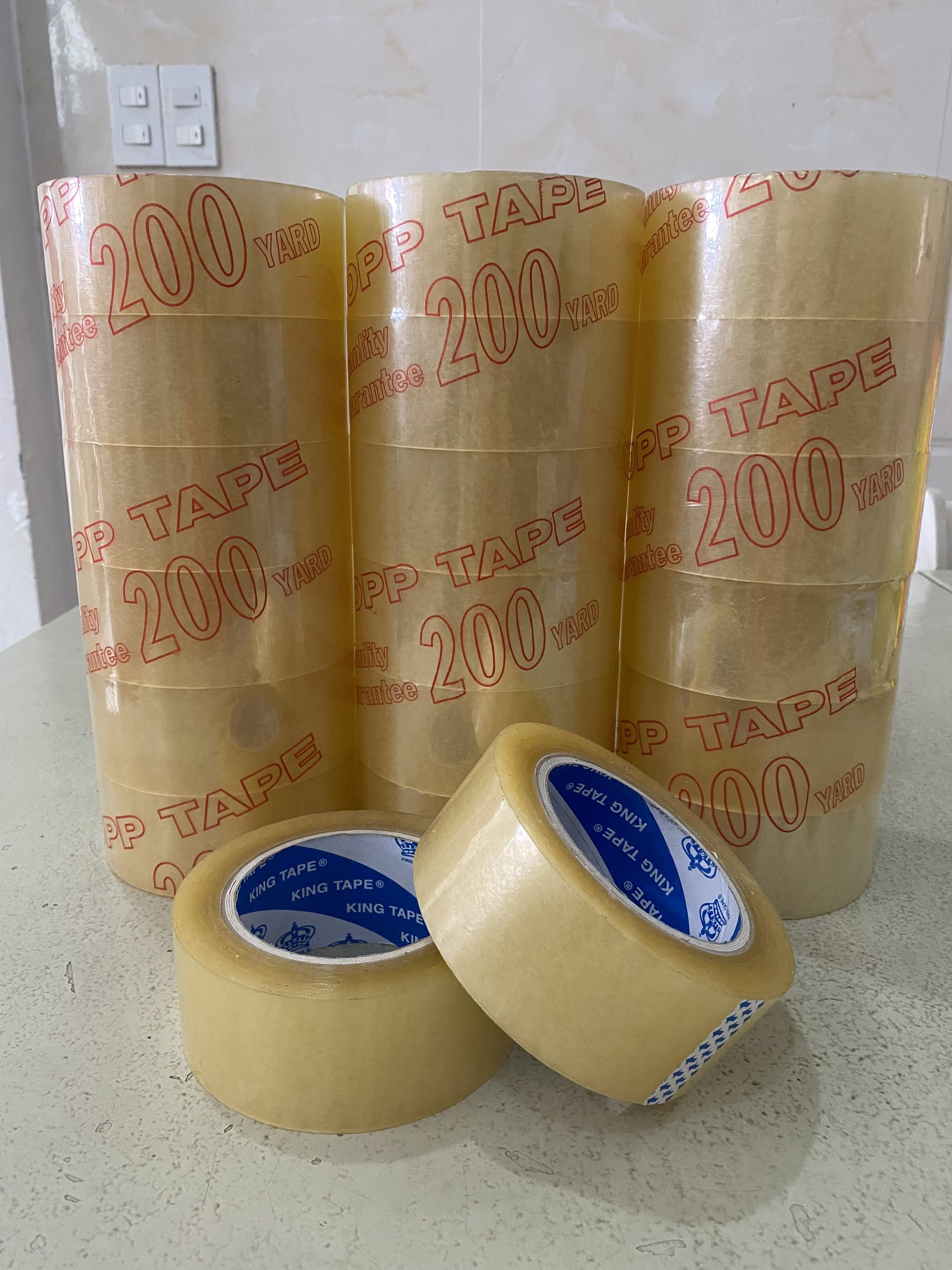Băng Keo Trong Dán Thùng Carton - Siêu Dính- Siêu Chắc - 1.6KG