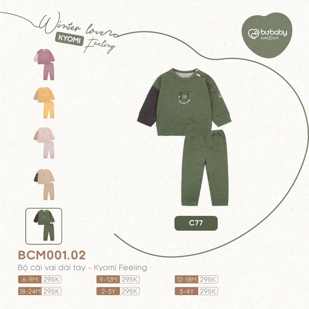 Bộ dài tay Bu, Bubaby Kyomi Feeling Cotton Melange BCM001.02
