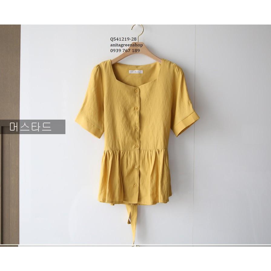 Q541219 ÁO NGẮN TAY CỔ VUÔNG