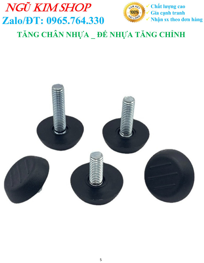 TĂNG CHÂN NHỰA _ ĐẾ NHỰA TĂNG CHỈNH M6, M8