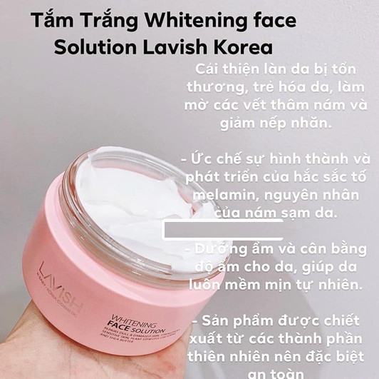 Whitening Face Solution ( Tắm trắng mặt) Lavish H Baby 100ml