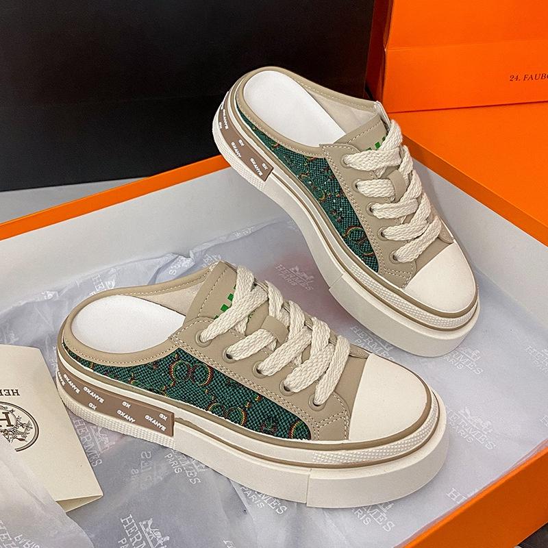 Giày thể thao sneaker nữ sục bata bánh mì độn đế Hàng Quảng Châu mẫu hot trend 2022