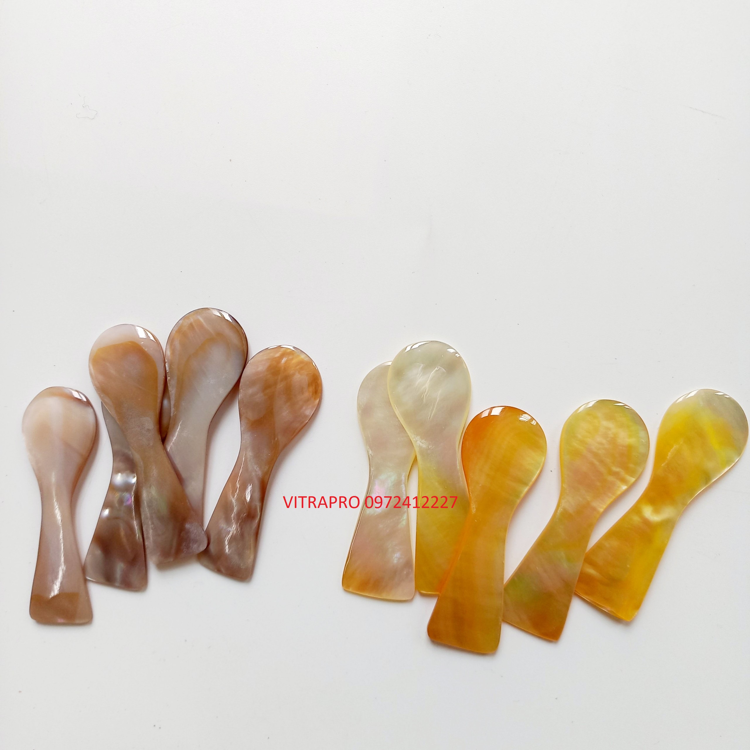 Thìa Trai Mini Xinh Xắn Dùng Ăn Trứng Cá Hồi, Sữa Chua, Trang Trí Chụp Ảnh Đẹp Mắt
