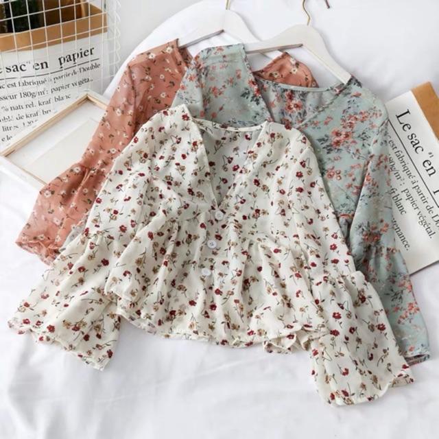 Áo babydoll voan mỏng quảng châu