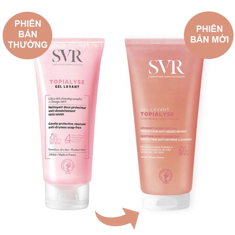 SVR Topialyse Gel Lavant – Sữa Rửa Mặt Không Chứa Xà Phòng Cho Da Khô
