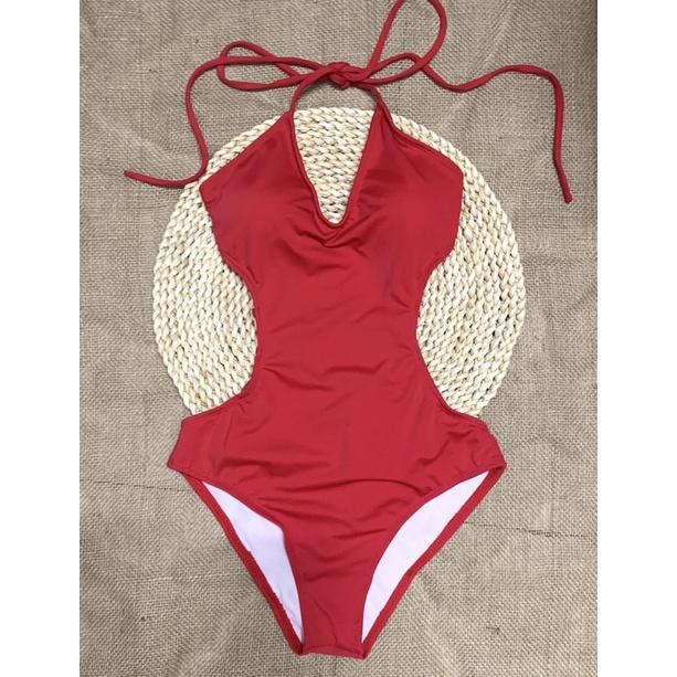 Bikini đan dây màu đỏ sexy