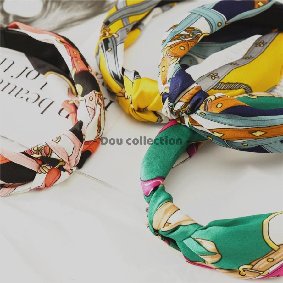 Băng đô cài tóc nữ đẹp lụa satin sang trọng gọng nhựa phong cách Hàn Quốc nhiều màu - Mã CT016