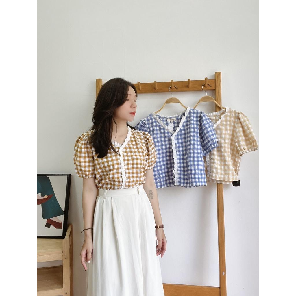 Áo viền ren Hàn quốc - 41794