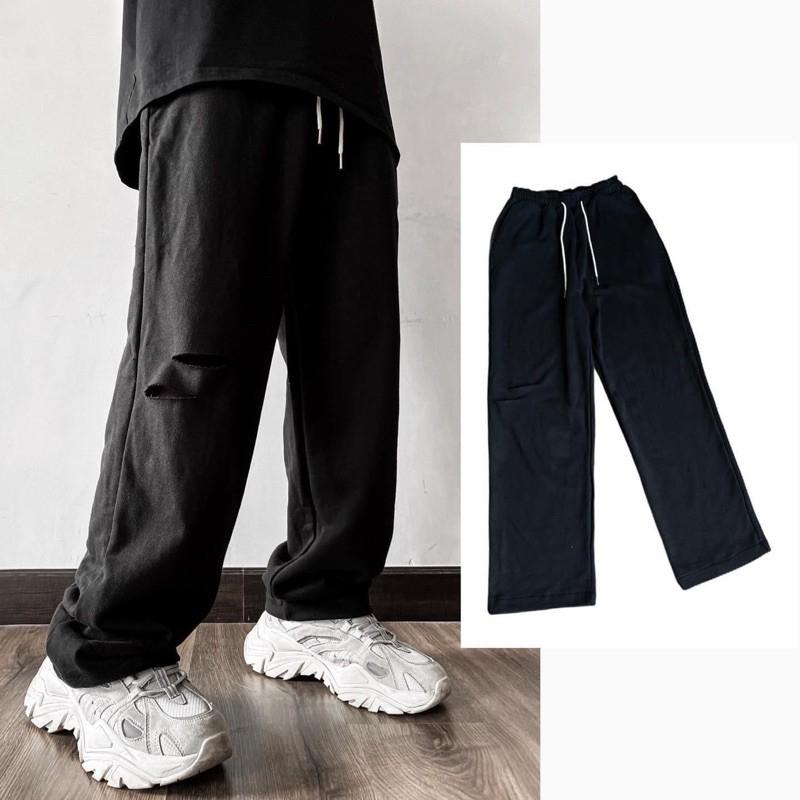 Quần simple pant rách gối