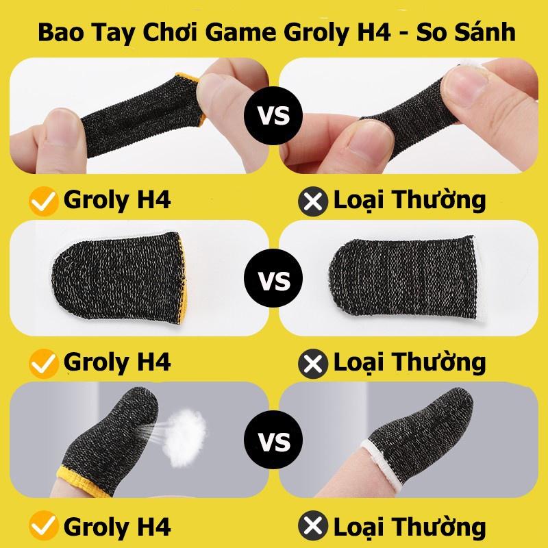 Bao Tay Chơi Game H4 Phiên Bản Chống Mồ Hôi Mới, Găng Tay Chống Mồ Hôi