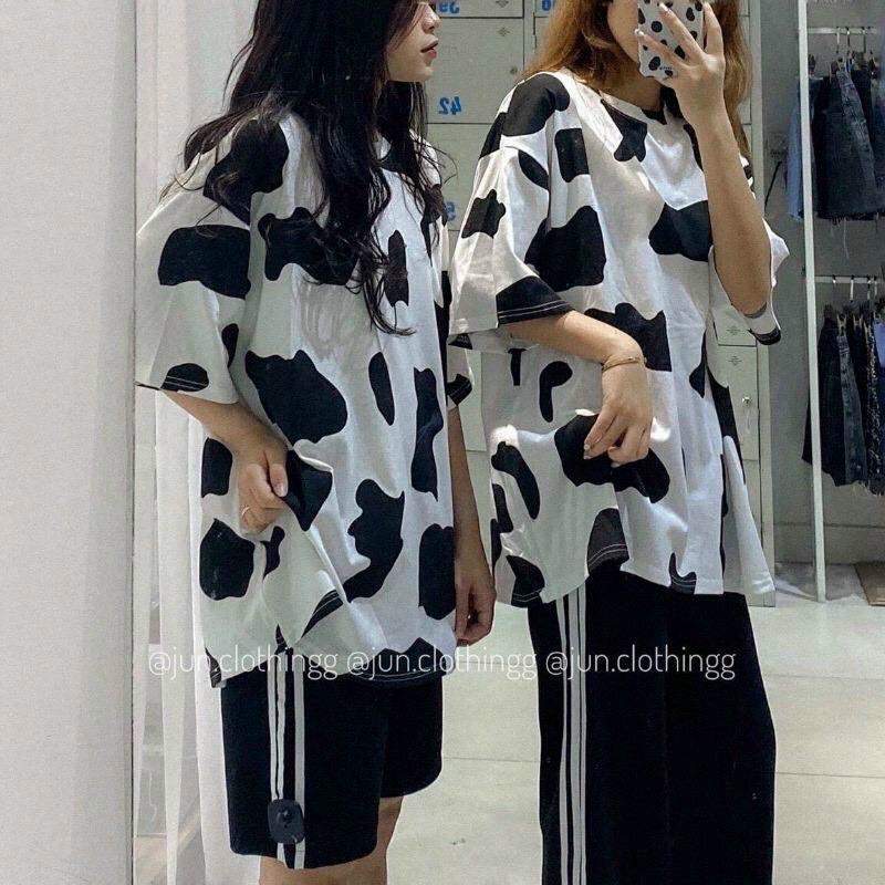 Áo thun bò sữa form rộng giấu quần siêu hot mới về