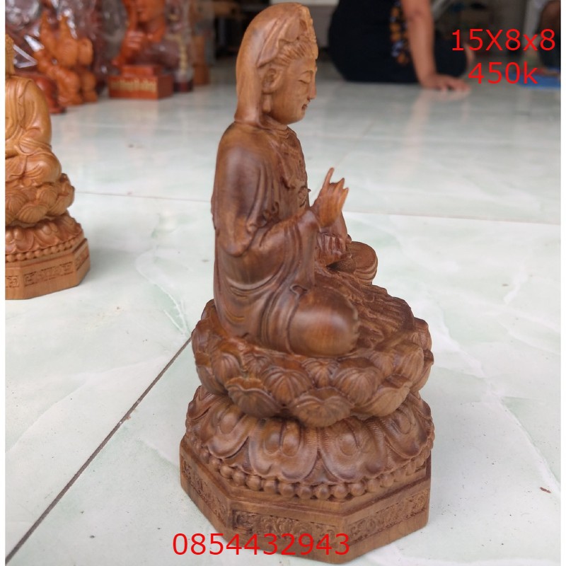 Tượng phật Quan Âm cao 15 - 20 -30 cm