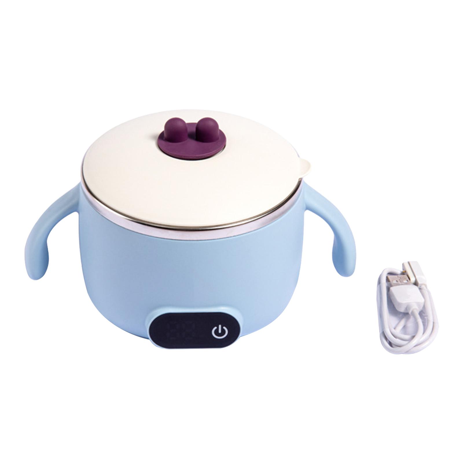 Kids Heating Feeding Bowl With Lid Thermal Insulated Baby Smart Electric Bowl USB Rechargeable Stainless Steel Tableware