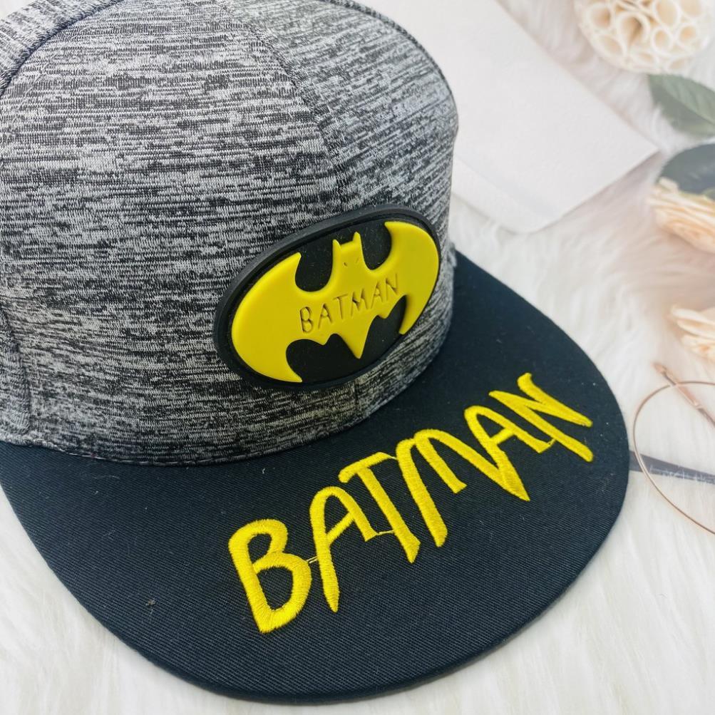 Nón snapback, mũ hiphop cho bé trai in hình batman siêu chất