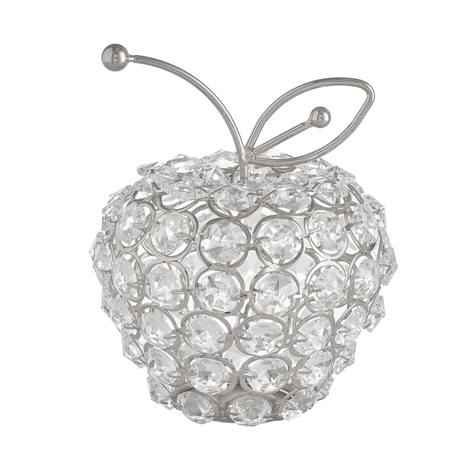 2x Modern Sparkling Crystal Glass Fruit Ornaments Figurine Home Decor Gifts