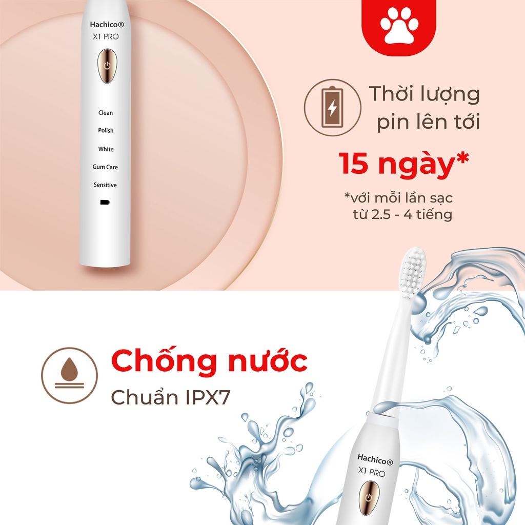 Bàn Chải Đánh Răng, Bàn Chải Điện Công Nghệ Rung Sóng Âm 5 Chế Độ Bản Nâng Cấp Tặng Kèm 5 Đầu Bàn Chải