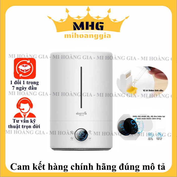 Máy tạo độ ẩm, phun sương Deerma DEM-F628s Dung tích 5 lít - Độ ồn thấp 36dB - Diện tích hoạt động 35m2 - Hàng chính hãng