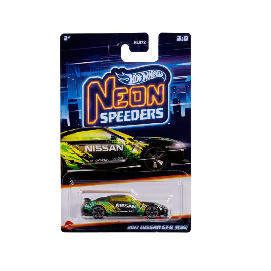 Đồ Chơi Siêu Xe Neon Speeders - 2017 Nissan GT-R (R35) HOT WHEELS HLH75/HLH72