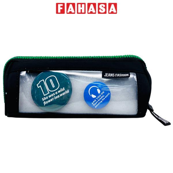 Bóp Viết Vải Kèm Huy Hiệu - Yipin 17857 - Màu Đen