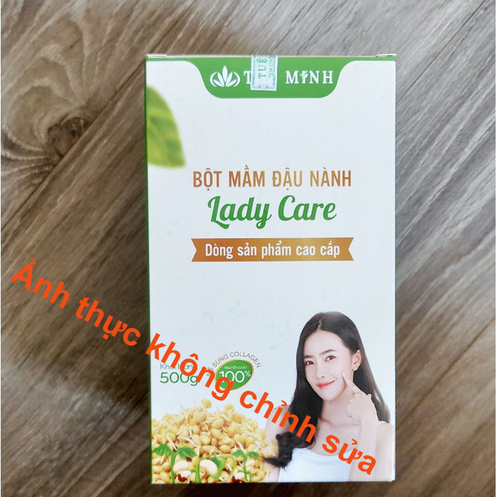 Mầm đậu nành nguyên xơ Tuệ Minh có đủ giấy ATVSTP hộp 0.5 kg