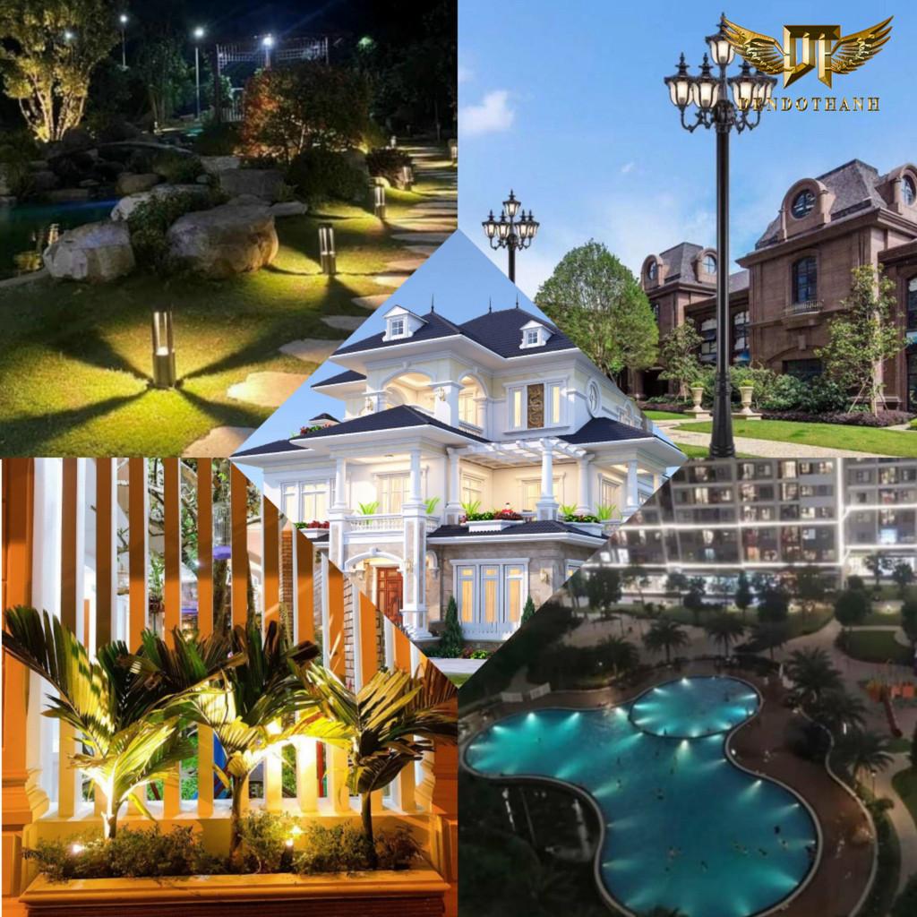Đèn âm sàn, âm đất.RSV98 dẫn lối hắt tường hắt cây trang trí ngoại cảnh cao cấp ráp ánh sáng theo yêu cầu DDT - ÂM ĐẤT TRÒN 6W