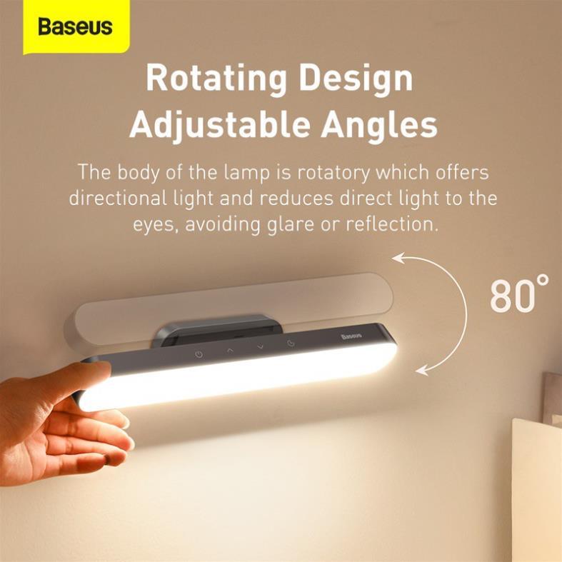 Baseus -BaseusMall VN Đèn treo đế hít nam châm Baseus Magnetic Stepless Dimming Charging Desk Lamp (Hàng chính hãng)