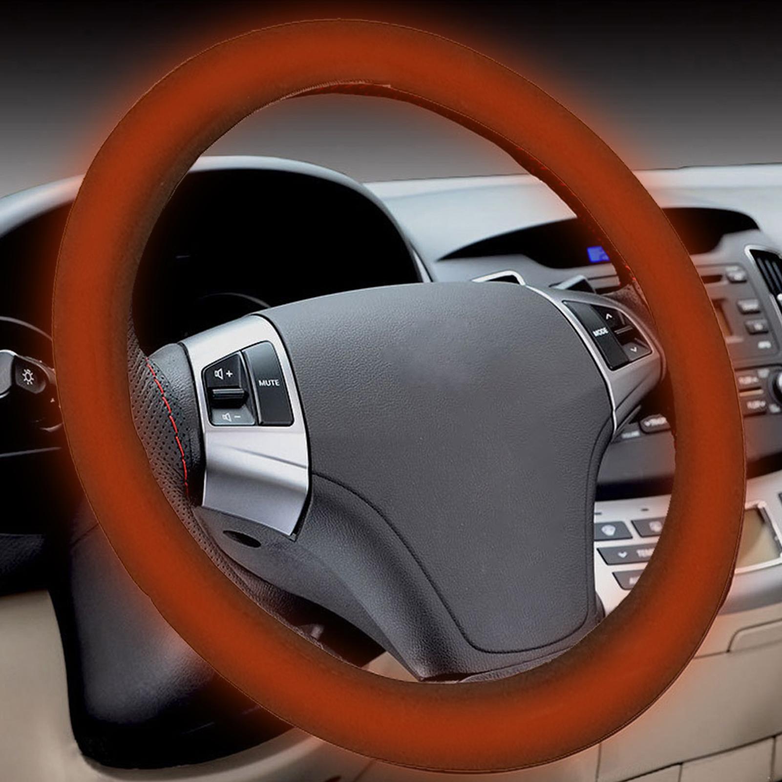 Auto Heated Steering Wheel Cover Universal Size Quickly Heating Driving Hands Warmth Steering Wheel Protection Cover
