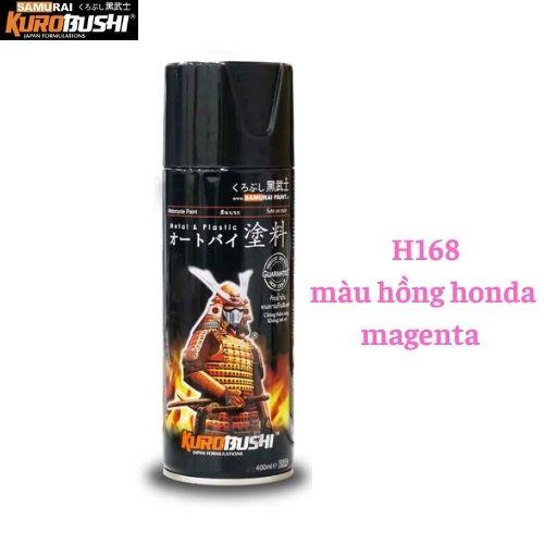 Sơn xịt Samurai Kurobushi - màu hồng honda magenta H168 (400 ml)