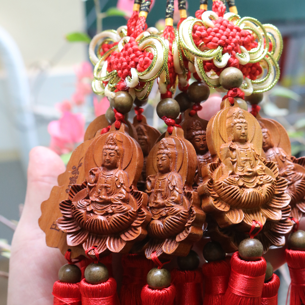 Dây chuyền treo xe ô tô nhà cửa Phật bà quan thế âm MS2012202122