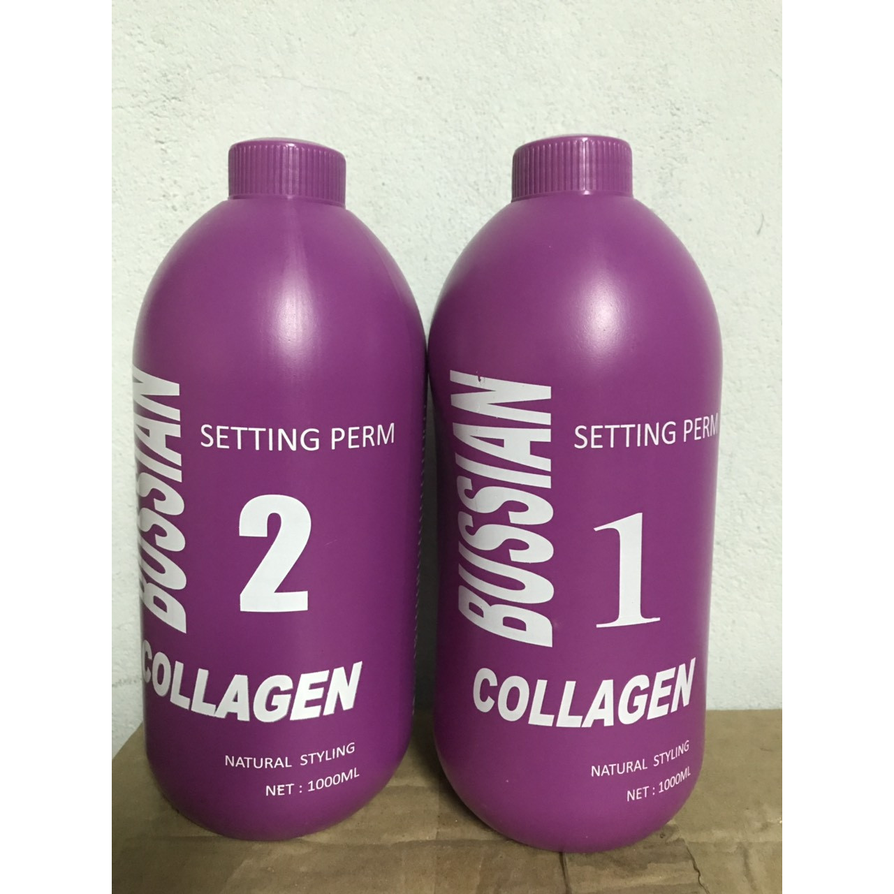 Bộ thuốc Uốn tóc Bussian Collagen (1000mlx2)