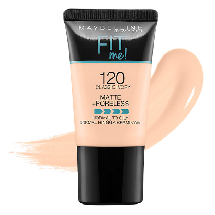 Kem Nền Mịn Nhẹ Kiềm Dầu Fit Me dạng tuýp Maybelline New York Matte and Poreless Foundation Tube 18ml