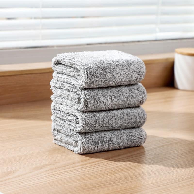 Khăn lau đa năng sét 20 khăn thấm hút tốt 2 mặt 2 chất liệu size 30x30