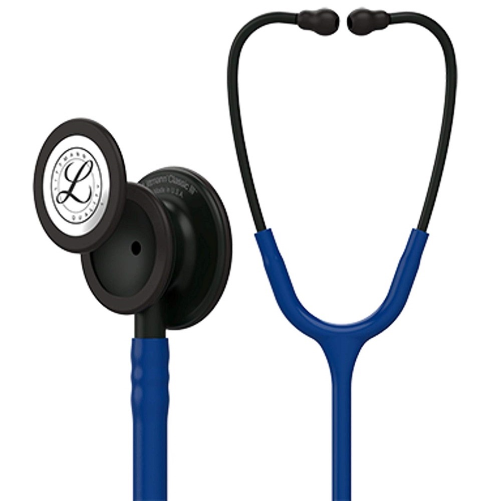 Ống nghe 3M Littmann Classic III, Màu xanh Navy, Chestpiece đen 27 inch, 5867