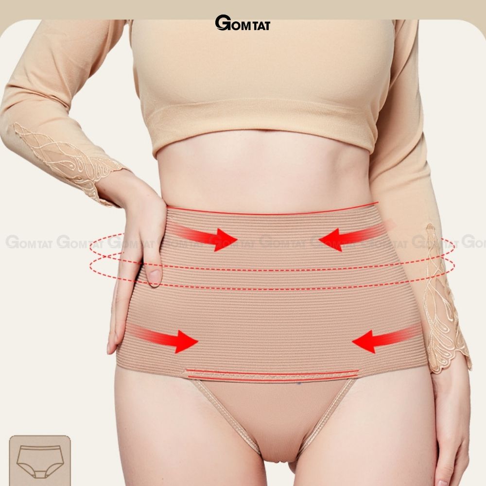 Quần lót nữ GOMTAT có gen nịt bụng dưới mặc trong váy, định hình eo thon gọn co giãn tốt - SA-036