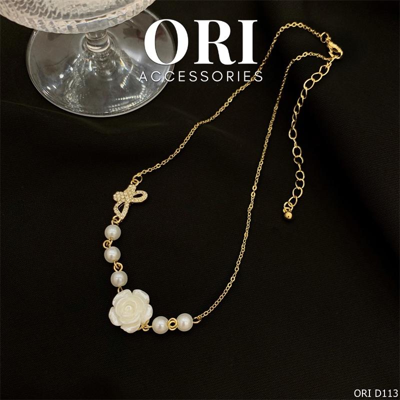 Dây chuyền nữ hoa hồng Rosabella thời trang ORI ACCESSORIES D113