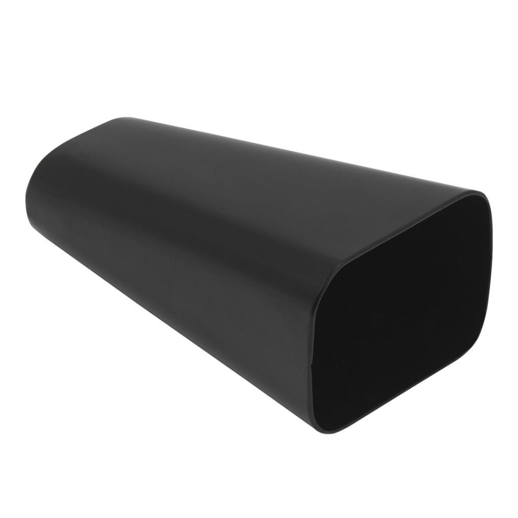 6" high pitch handheld cowbell cow bell percussion musical instrument black