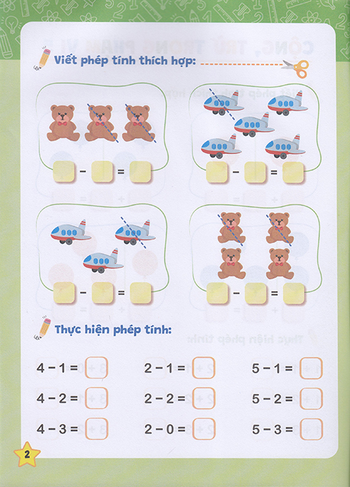 Sách - Rèn kĩ năng cộng trừ trong phạm vi 10 (Bí quyết giúp con 4-6 tuổi tính toán nhanh)